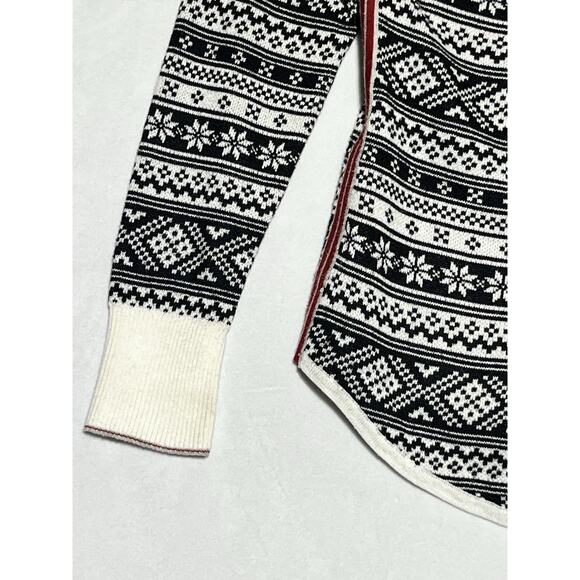 Eddie Bauer Nordic Ski Fair Isle Sweater Womens Small 1/4 Zip Mock Neck Pullover - Picture 9 of 15